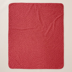 Cobertor Sherpa Coletor de tartaruga artificial vermelho-escuro.