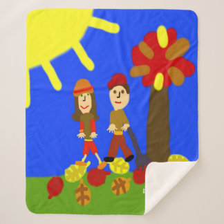 Cobertor Sherpa Colheita de outono HI54AUTM