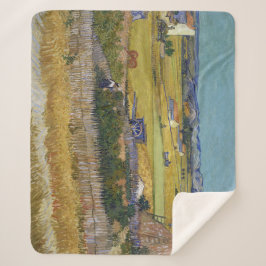 Cobertor Sherpa Colheita em La Crau Vincent Van Gogh