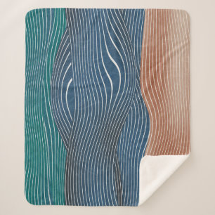 Cobertor Sherpa Colinas de paisagem natural: padrão uniforme.