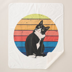 Cobertor Sherpa Colores retrorreflectores de presentes de gatos Tu