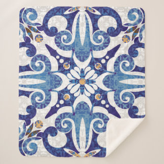 Cobertor Sherpa Colorido Turco: Padrão Oriental Vintage