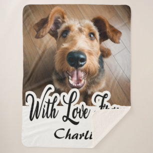 Cobertor Sherpa Com Amor Do Airedale Terrier Name