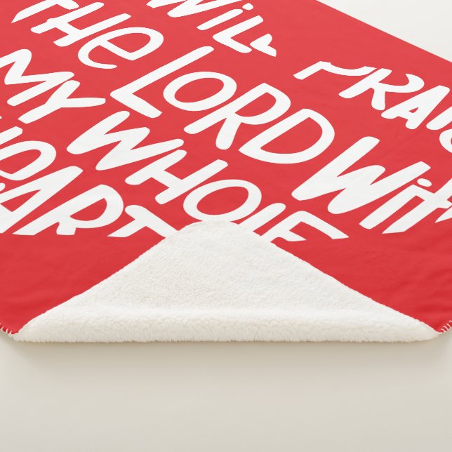 Cobertor Sherpa Com todo o meu coração (3/4)