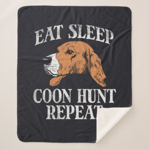 Cobertor Sherpa Coma Dormir Caça Guaxinim Repita Fofo