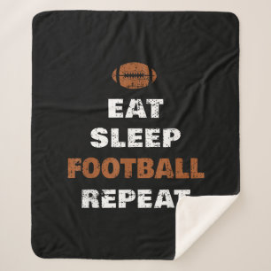 Cobertor Sherpa Coma Dormir Futebol Repetir Amor Futebol Vintage G