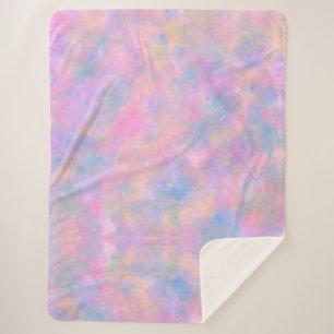 Cobertor Sherpa Combinação fantástica de cores de Pastel