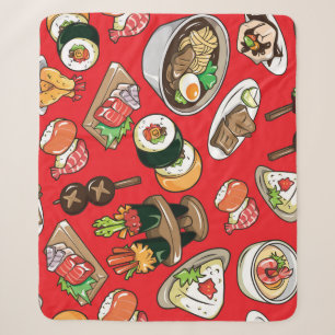 Cobertor Sherpa Comida Japonesa: Padrão Cultural Invisível