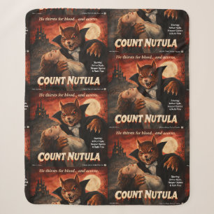 Cobertor Sherpa Conde Nutula Paródia de Filme Retrô