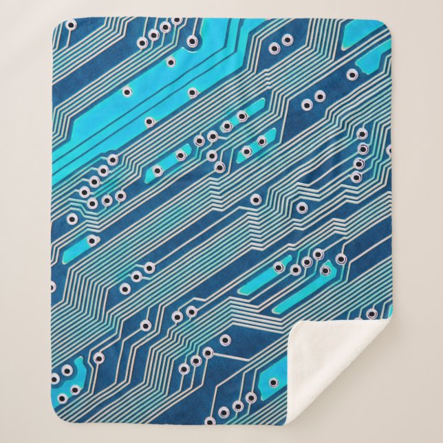 Cobertor Sherpa Conselho de circuito eletrônico fechado. circuito, (Frente)