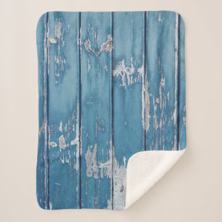 Cobertor Sherpa Conselho de madeira de téal e castanha