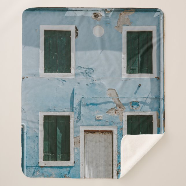 COBERTOR SHERPA CONSTRUÇÃO DE CONCRETO AZUL DE 2 HORAS (Frente)