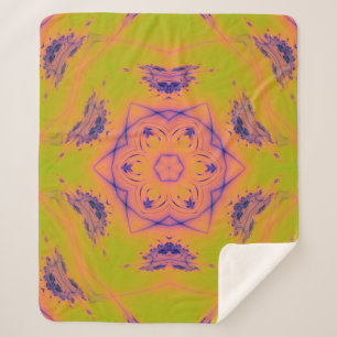 Cobertor Sherpa Contraste de gradiente de Sunset Beach Mandela