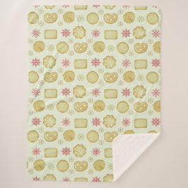 Cobertor Sherpa Cookies de Manteiga Feriados