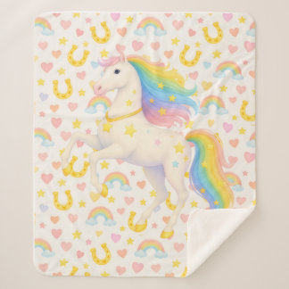 Cobertor Sherpa Cooper & Cody Best-Friend Horses Fleece Throw 