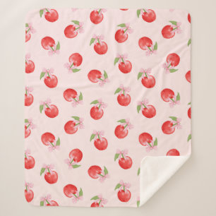 Cobertor Sherpa Coquette Cherry e Arco Sherpa Blanket