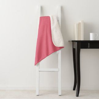 Cobertor Sherpa Cor-de-rosa Coral Melão Rosa Cor Sólida