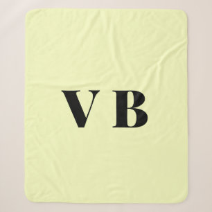 Cobertor Sherpa cor personalizada pastel simples mínima sólida per