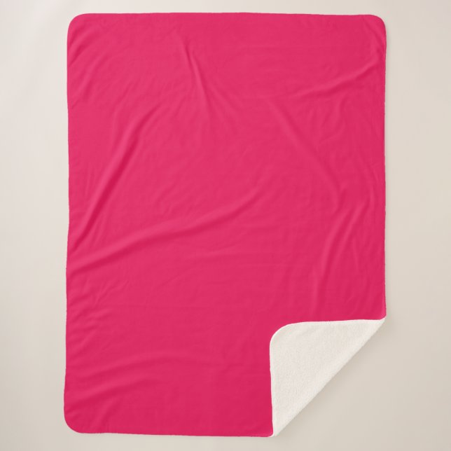 Cobertor Sherpa Cor Rosa (Frente)