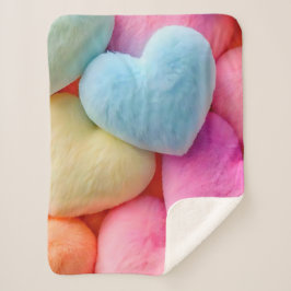 Cobertor Sherpa Corações Fleece Blanket