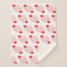 Cobertor Sherpa Corações são Corações Pesados