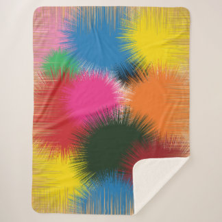 Cobertor Sherpa Cores Aquarela