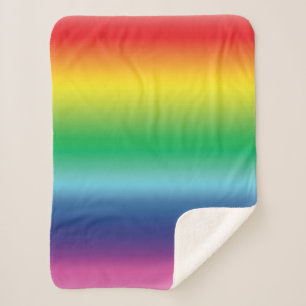 Cobertor Sherpa Cores do gay do arco íris lgbtq