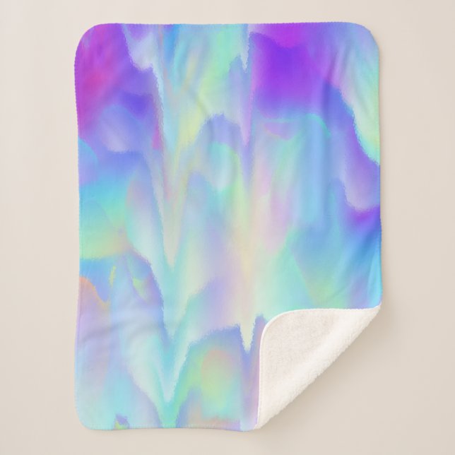 Cobertor Sherpa Cores Unicorn (Frente)