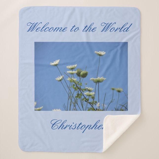 Cobertor Sherpa Corfu Cream Wildflower (Frente)