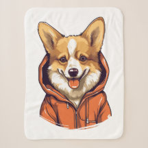 Corgi Engraçado Vestindo Moletom