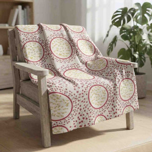 Cobertor Sherpa Coroa Floral Elegante Monograma Personalizado Redo