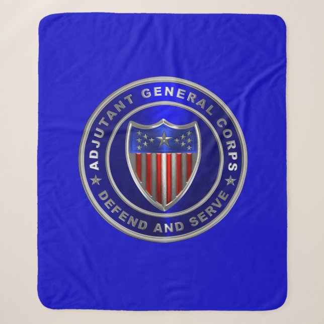Cobertor Sherpa Corpo de Adjutant General  (Frente)