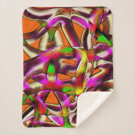 Cobertor Sherpa Cortes cor-de-rosa torcidos e arranhões entalhados