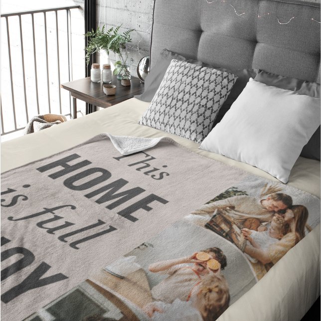 Cobertor Sherpa Cota da Família de Casais Modernos (Criador carregado)