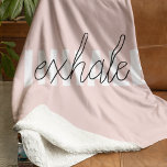 Cobertor Sherpa Cota de Exalar Rosa Moderno do Pastel<br><div class="desc">Cota de Exalar Rosa Moderno do Pastel</div>