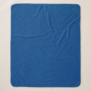 Cobertor Sherpa couro azul de fundo, azul, textura