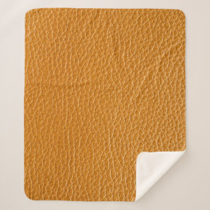 Cobertor Sherpa Couro Castanho, Fundo De Textura Fechada.