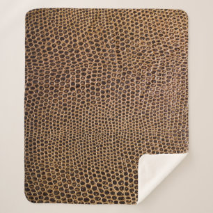 Cobertor Sherpa Couro Escuro: Fundo Simples Elegante