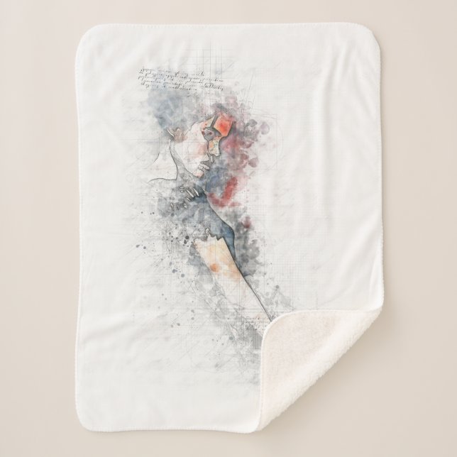 Cobertor Sherpa Couverture Sherpa Femme (Frente)