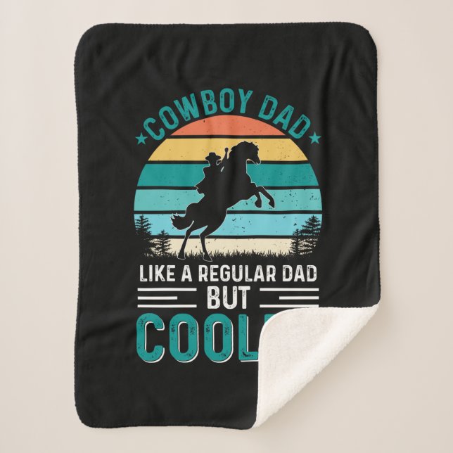 Cobertor Sherpa Cowboy Dad (Frente)