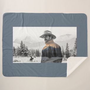 Cobertor Sherpa Cowboy Life