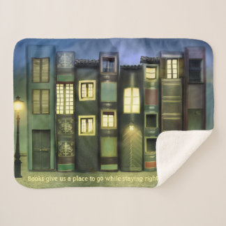 Cobertor Sherpa Cozy Blanket para os Amantes de Livros