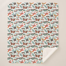 Cozy Butterfly Sherpa Blanket
