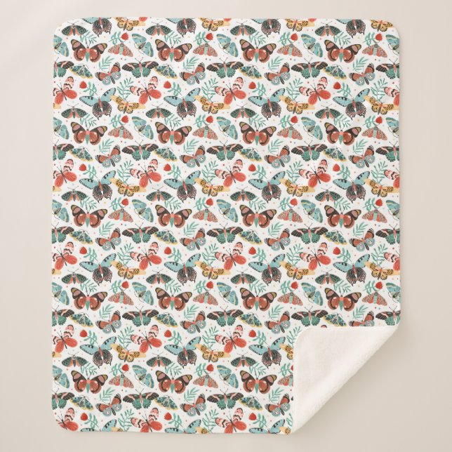 Cobertor Sherpa Cozy Butterfly Sherpa Blanket (Frente)