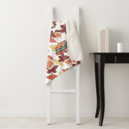 Cobertor Sherpa Cozy Kawaii Fall Vibes