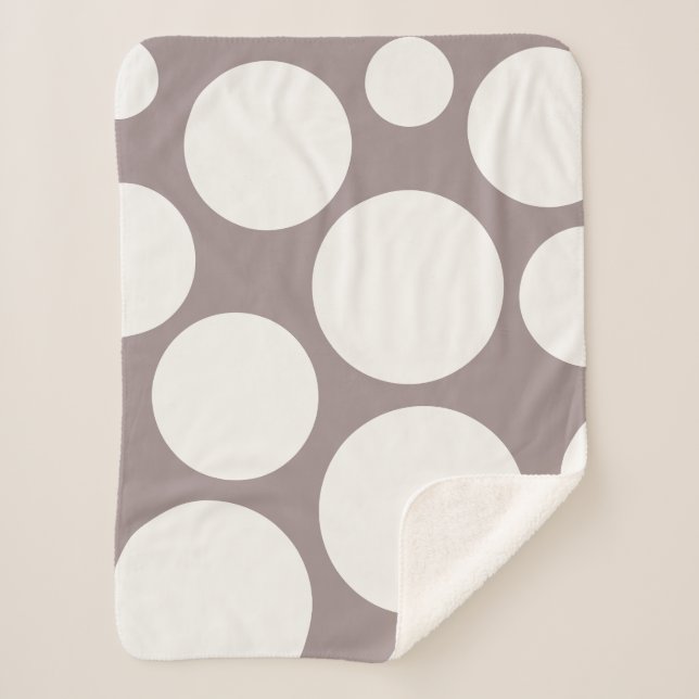 Cobertor Sherpa Cozy Mushroom e Cream Blanket (Frente)