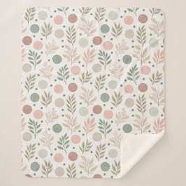 Cobertor Sherpa Cozy Sherpa Blanket with Classic Polka Dot Pattern