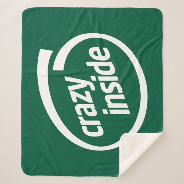Cobertor Sherpa Crazy inside (Frente)