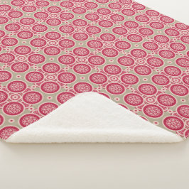 Cobertor Sherpa Crescimento nuclear - magenta no centeio - padrão 