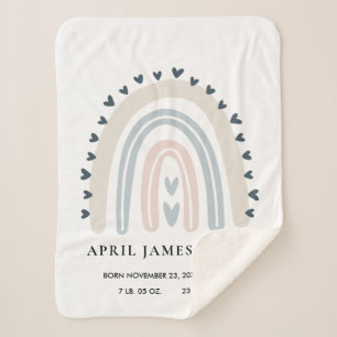 COBERTOR SHERPA CRIANÇAS COSTUMAM RAINBOW AZUL RAINBOW STATS DE NA